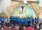 Pastor Paroki Uwa Palue Pimpin Misa Pelantikan Pengurus Baru dan Pengukuhan 27 Calon Anggota THS-THM