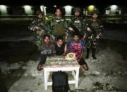 Torehkan Prestasi Kembali, Satgas Yonif 643/Wns Gagalkan Peredaran Narkotika di Perbatasan Papua