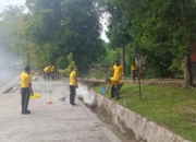 Polres Bangka Gelar Kegiatan Kurve di Hutan Kota Sungailiat
