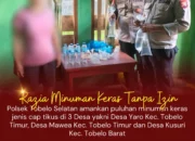 Polsek Tobelo Selatan Amankan Puluhan Liter Cap Tikus dari Tiga Desa, Peredaran Miras Ilegal Disorot