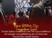 Polsek Galela Olah TKP Kasus Dugaan Bunuh Diri di Desa Seki