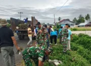 TNI dan Warga Bupon Gelar Kerja Bakti di Noling, Fokus Bersihkan Saluran dan Lingkungan