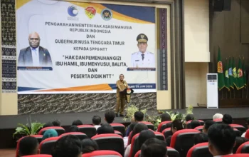 Menteri HAM Tegaskan Program MBG Bukan Sekadar Bagi Makanan, tetapi Investasi Strategis Menuju Indonesia Emas 2045