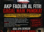 Prof. Sutan Nasomal Soroti Dugaan Kisruh Polres Batu Bara, Dorong Presiden Perintahkan Evaluasi Menyeluruh Polri