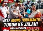 Semarak HUT RI ke-81, Polres Pasaman Barat Bagikan Ribuan Bendera Merah Putih dan Kobarkan Nasionalisme