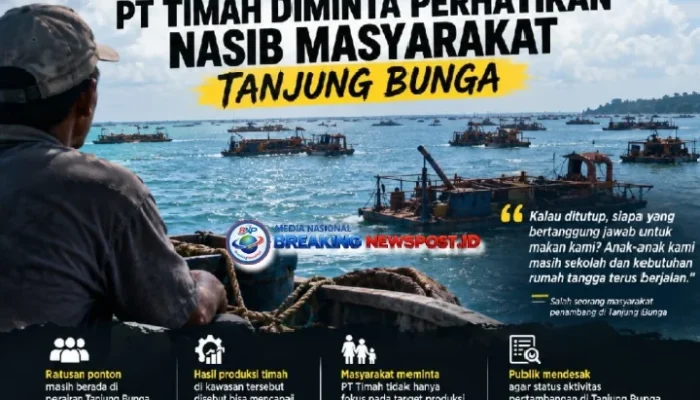 Jangan Hanya Hitung Produksi! PT Timah Diminta Perhatikan Nasib Masyarakat Tanjung Bunga