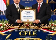 Gelar CFLE Disematkan kepada Evan Satriady, Dorong Pendampingan Hukum bagi Masyarakat Kurang Mampu