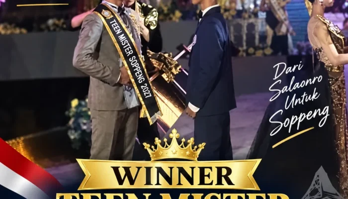 A’an Anugrah Wakili SMAN 07 Salaonro, Raih Winner Teen Mister Kabupaten Soppeng 2027