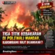 Tiga Titik Kebakaran di Polewali Mandar,Karombang Sulit Dijangkau?