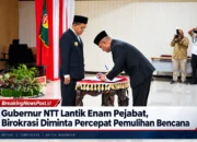 Gubernur NTT Lantik Enam Pejabat, Birokrasi Diminta Percepat Pemulihan Bencana