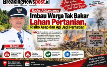 Kades Abbanuange Imbau Warga Tak Bakar Lahan Pertanian, Risiko Asap dan Api Jadi Perhatian