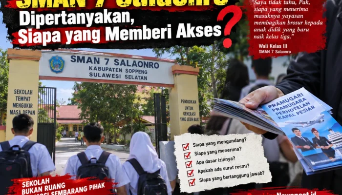 Jalur Masuk Pihak Luar ke SMAN 7 Salaonro Dipertanyakan, Siapa yang Memberi Akses?